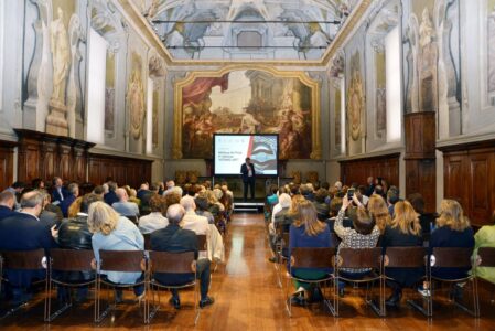 La sala del cenacolo del Museo della Scenza e della tecnologia di Milano