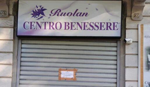 Il centro benessere di via Brioschi, chiuso per favoreggiamento della prostituzione.