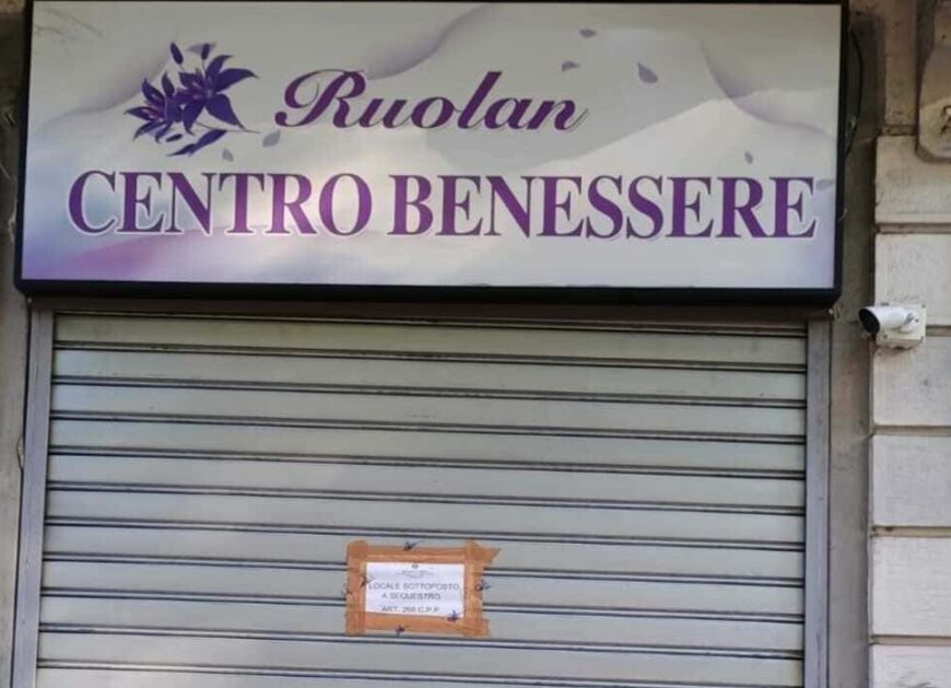 Il centro benessere di via Brioschi, chiuso per favoreggiamento della prostituzione.