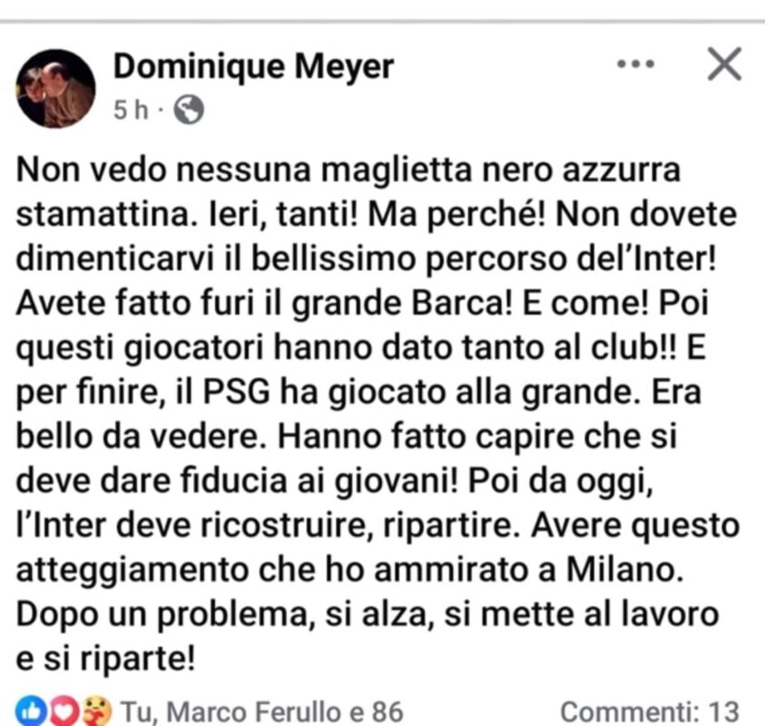 Il post di Meyer.