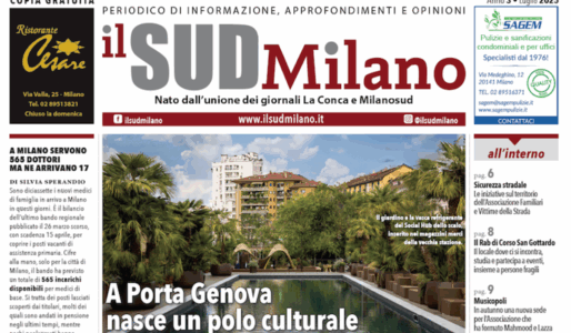 Prima pagina ritagliata il SUD MIilano luglio 2025